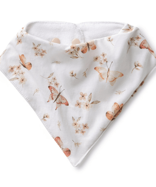 Butterfly Organic Dribble Bib Snuggle Hunny Baby Preggi Central Maternity Shop