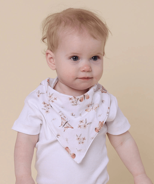 Butterfly Organic Dribble Bib Snuggle Hunny Baby Preggi Central Maternity Shop
