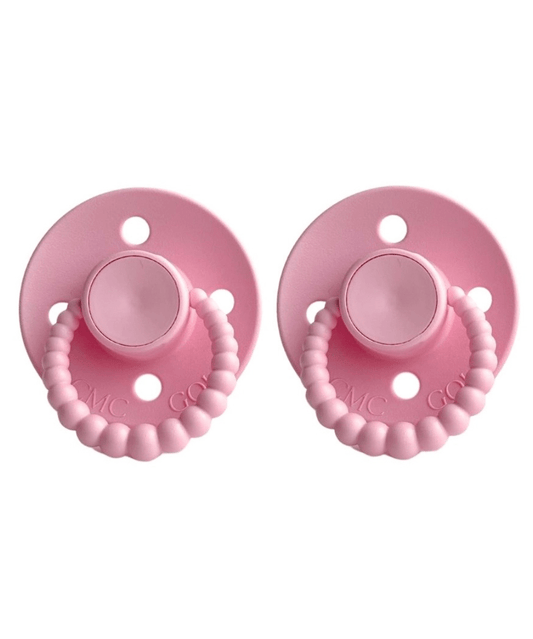 CMC Gold 'bubble' Dummies Baby Pink CMC Baby Preggi Central Maternity Shop