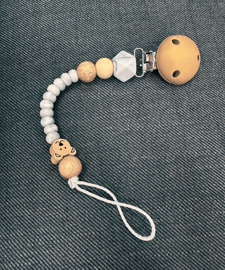 CMC Gold Dummy Clip - Natural (Design 3) CMC Baby Preggi Central Maternity Shop