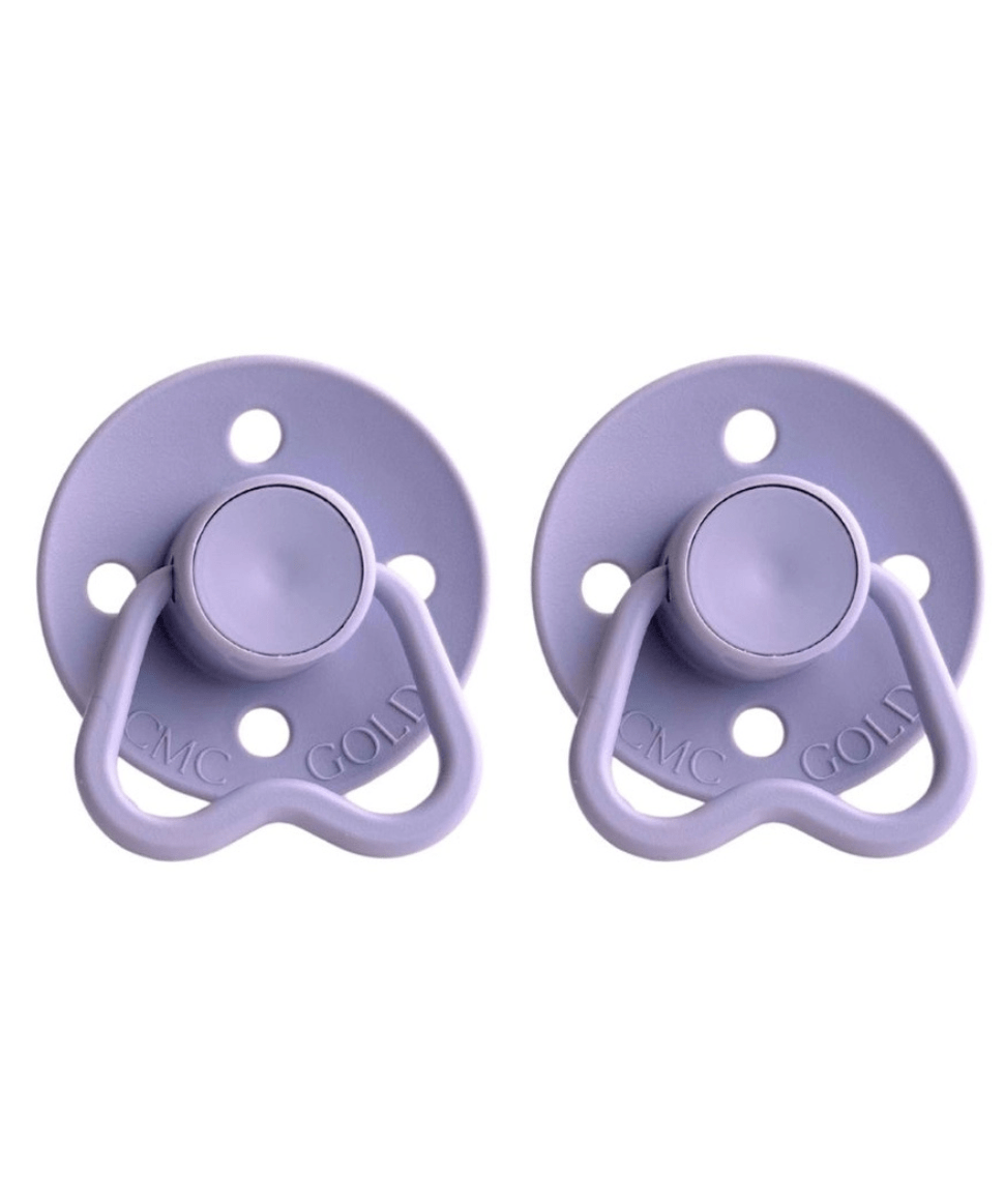 CMC Gold 'hold Me' Dummies in Misty Lilac CMC Baby Preggi Central Maternity Shop