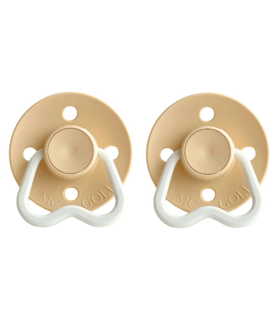 CMC Gold 'hold Me' Glow in the Dark Dummies in Oatmeal CMC Baby Preggi Central Maternity Shop