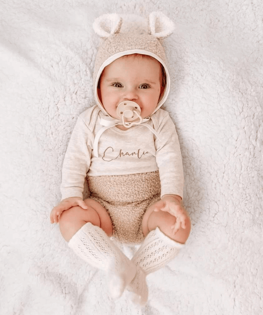 CMC Gold 'hold Me' Glow in the Dark Dummies in Oatmeal CMC Baby Preggi Central Maternity Shop