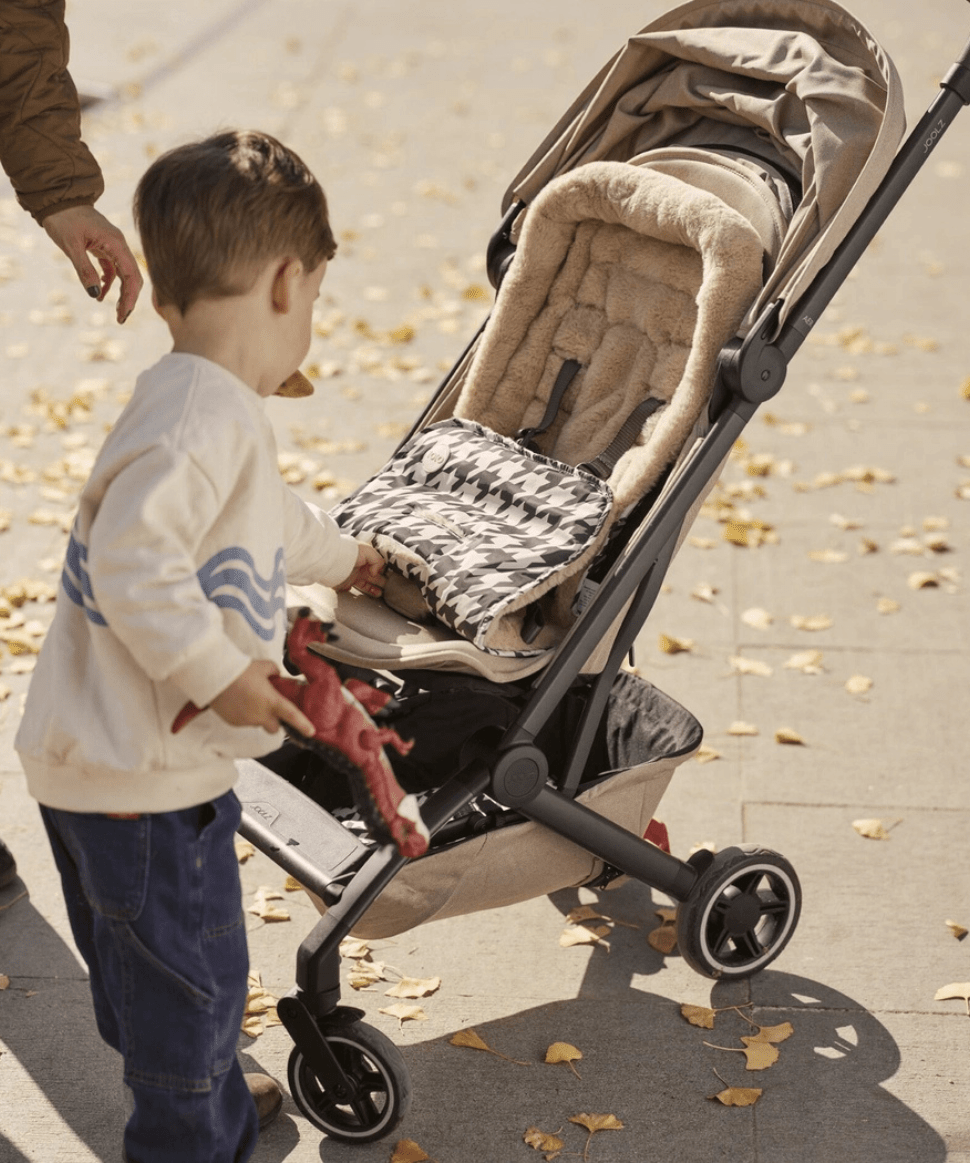 Cozy Fleece Pram Liner - Houndstooth OiOi Baby Preggi Central Maternity Shop
