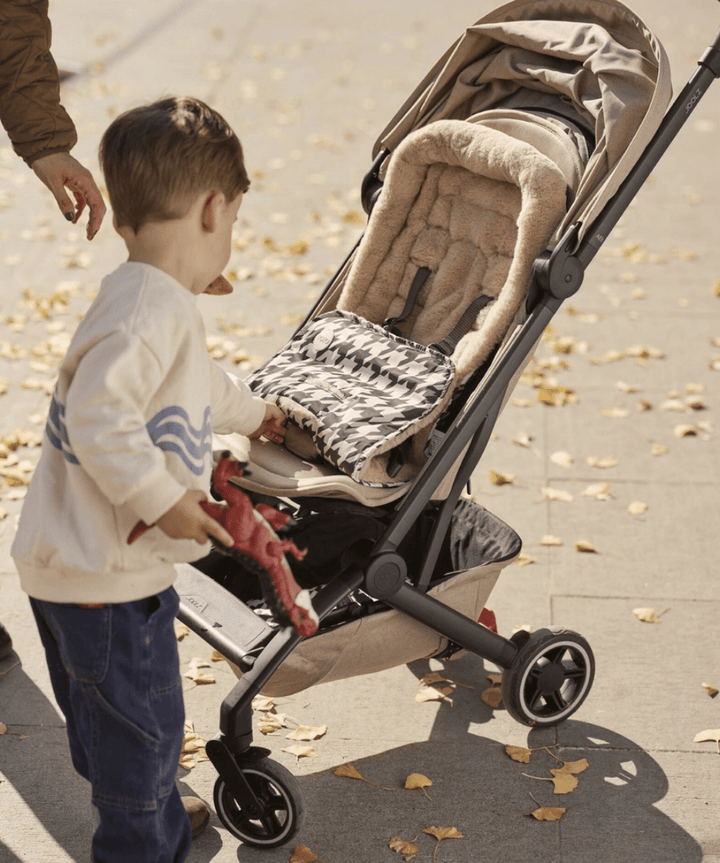 Cozy Fleece Pram Liner - Houndstooth OiOi Baby Preggi Central Maternity Shop