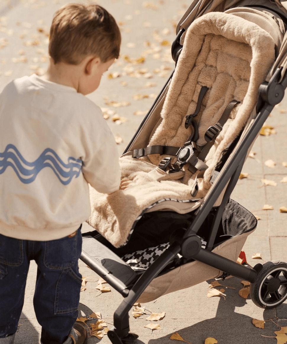 Cozy Fleece Pram Liner - Houndstooth OiOi Baby Preggi Central Maternity Shop