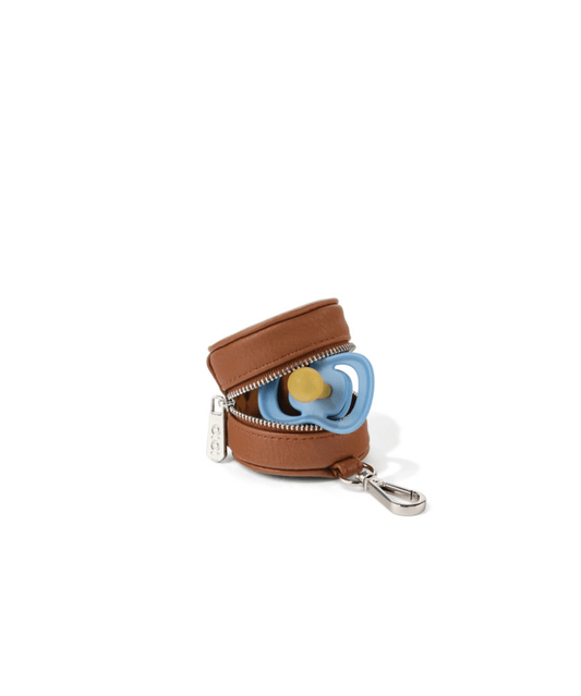 Dummy Case - Chestnut Brown Vegan Leather OiOi Baby Preggi Central Maternity Shop