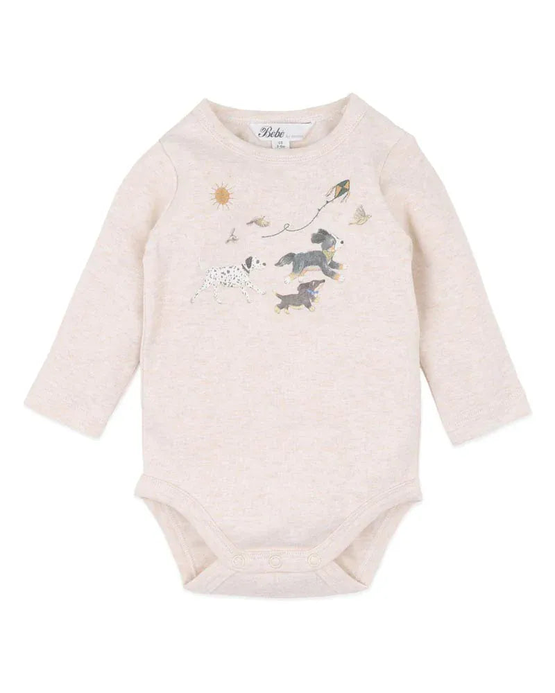Otto Dogs Organic LS Bodysuit Bebe by Minihaha Baby Preggi Central Maternity Shop