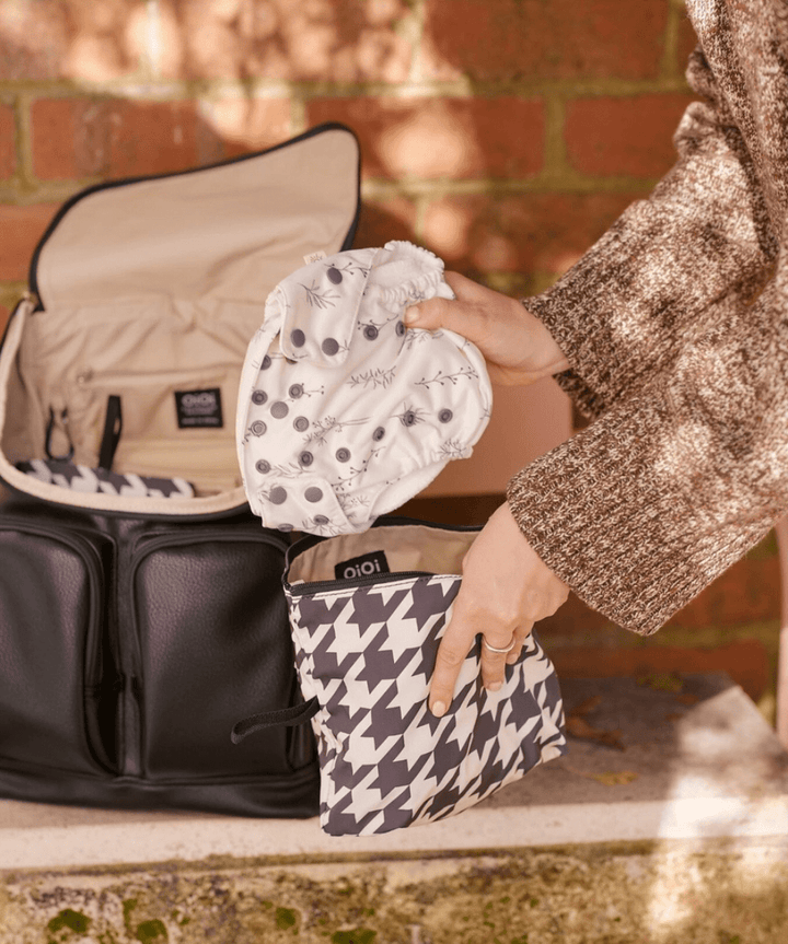 Packing Pouch Trio - Houndstooth OiOi Baby Preggi Central Maternity Shop