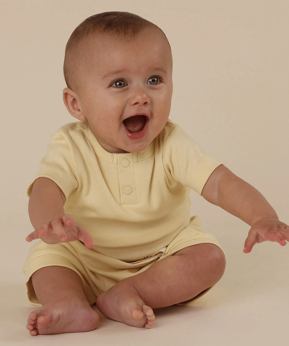 Sunlight Short Sleeve Organic Bodysuit Snuggle Hunny Baby Preggi Central Maternity Shop