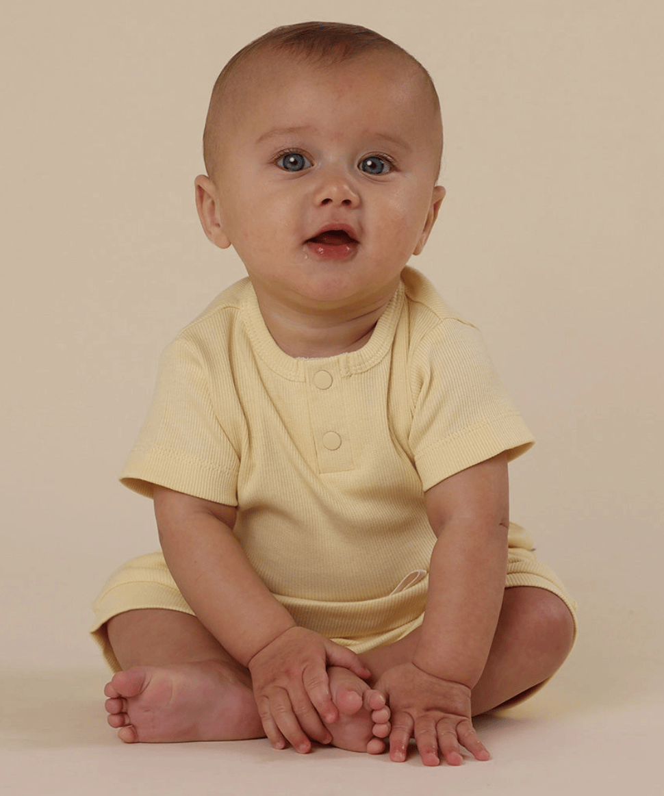 Sunlight Short Sleeve Organic Bodysuit Snuggle Hunny Baby Preggi Central Maternity Shop