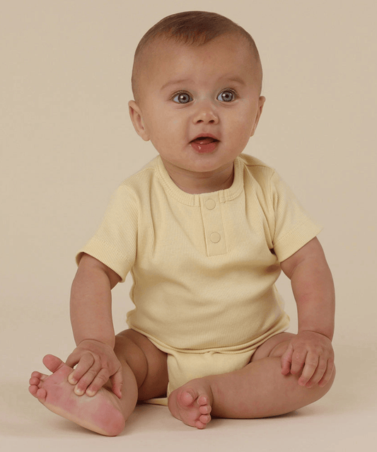 Sunlight Short Sleeve Organic Bodysuit Snuggle Hunny Baby Preggi Central Maternity Shop