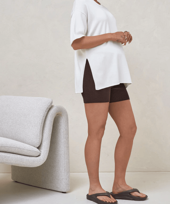 Cloud Nine Maternity Knit Tee | Nursing Friendly Top Australia BAE the label Preggi Central Maternity Shop