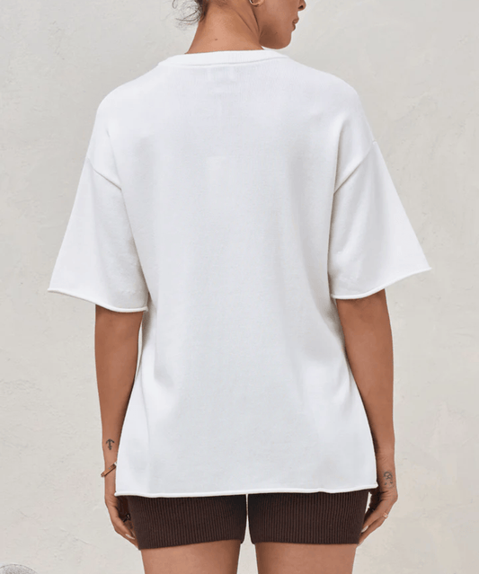 Cloud Nine Maternity Knit Tee | Nursing Friendly Top Australia BAE the label Preggi Central Maternity Shop