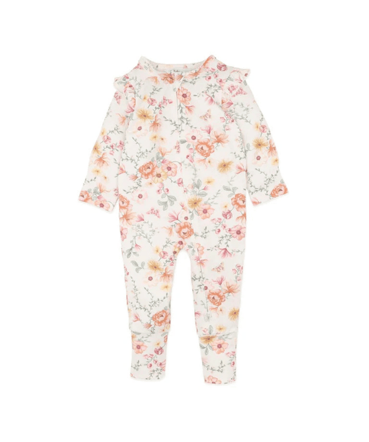 Emmy organic Cotton Floral Zip Suit Bebe by Minihaha Preggi Central Maternity Shop