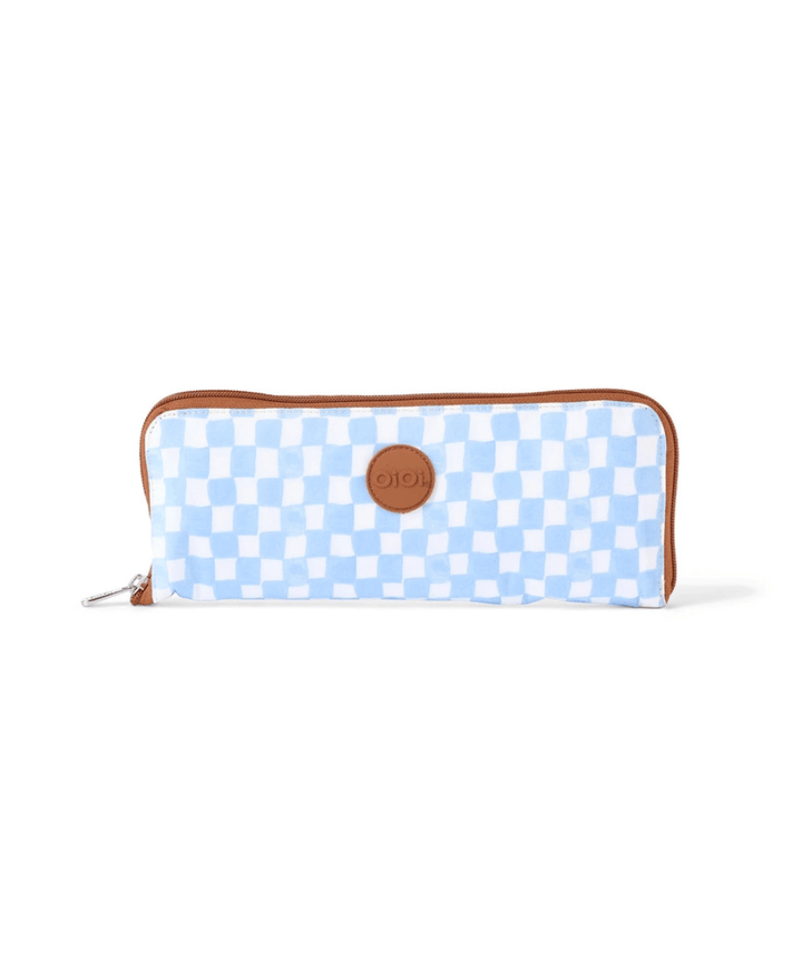 Fold-Up Tote - Blue Check OiOi Preggi Central Maternity Shop