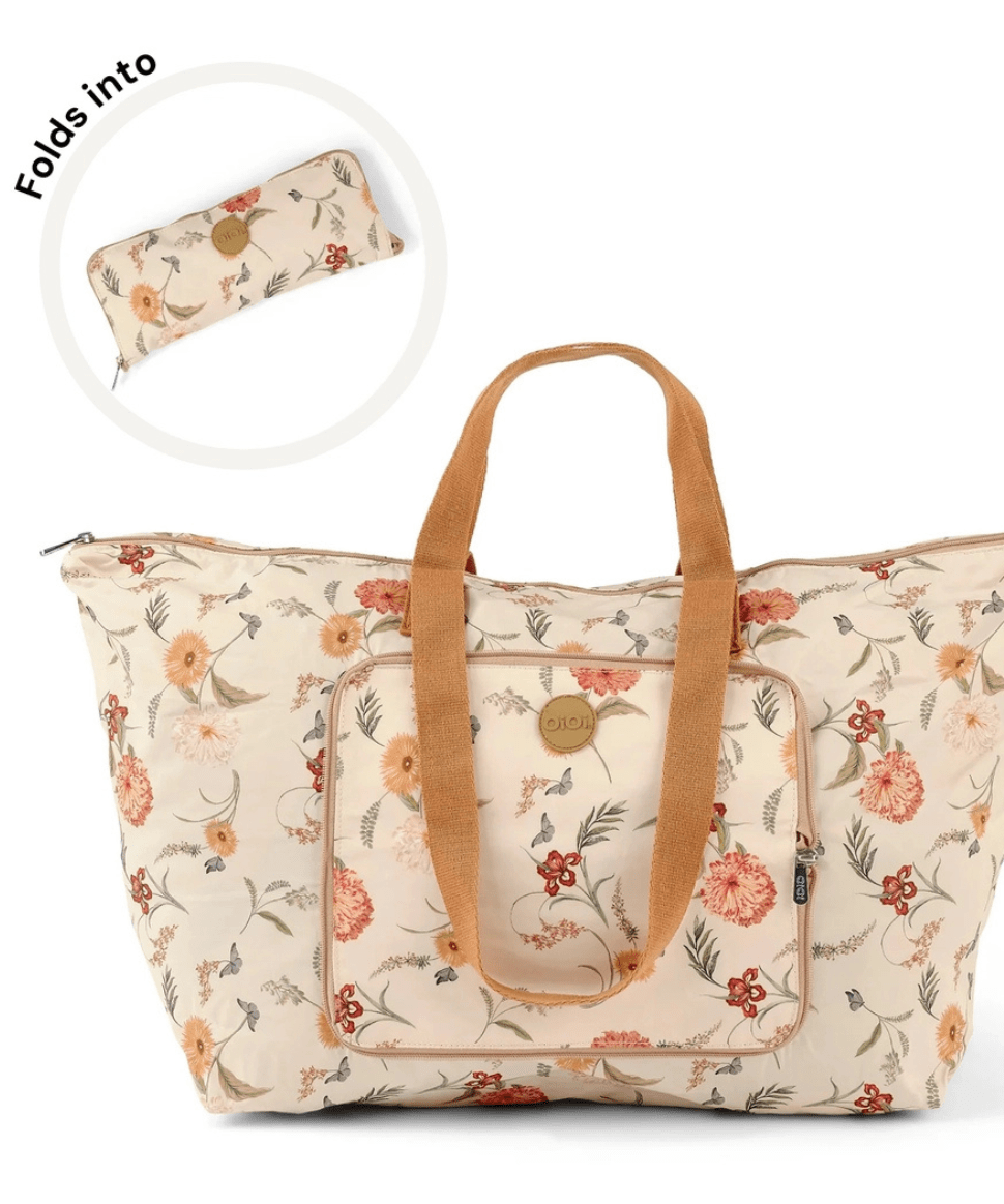 Fold-Up Tote - Wildflower OiOi Preggi Central Maternity Shop