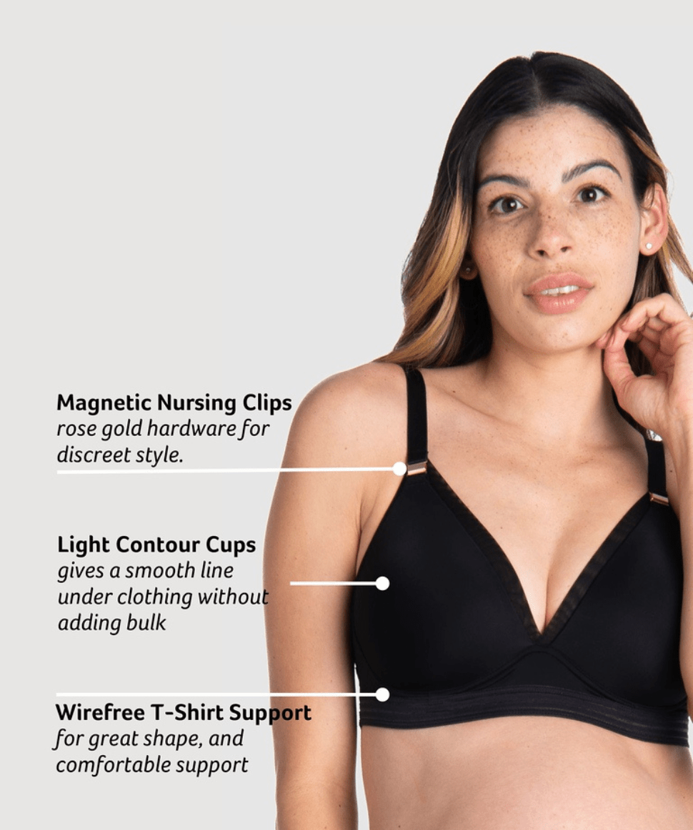 Ambition T-Shirt Contour Nursing Bra Hotmilk Maternity Lingerie Preggi Central Maternity Shop