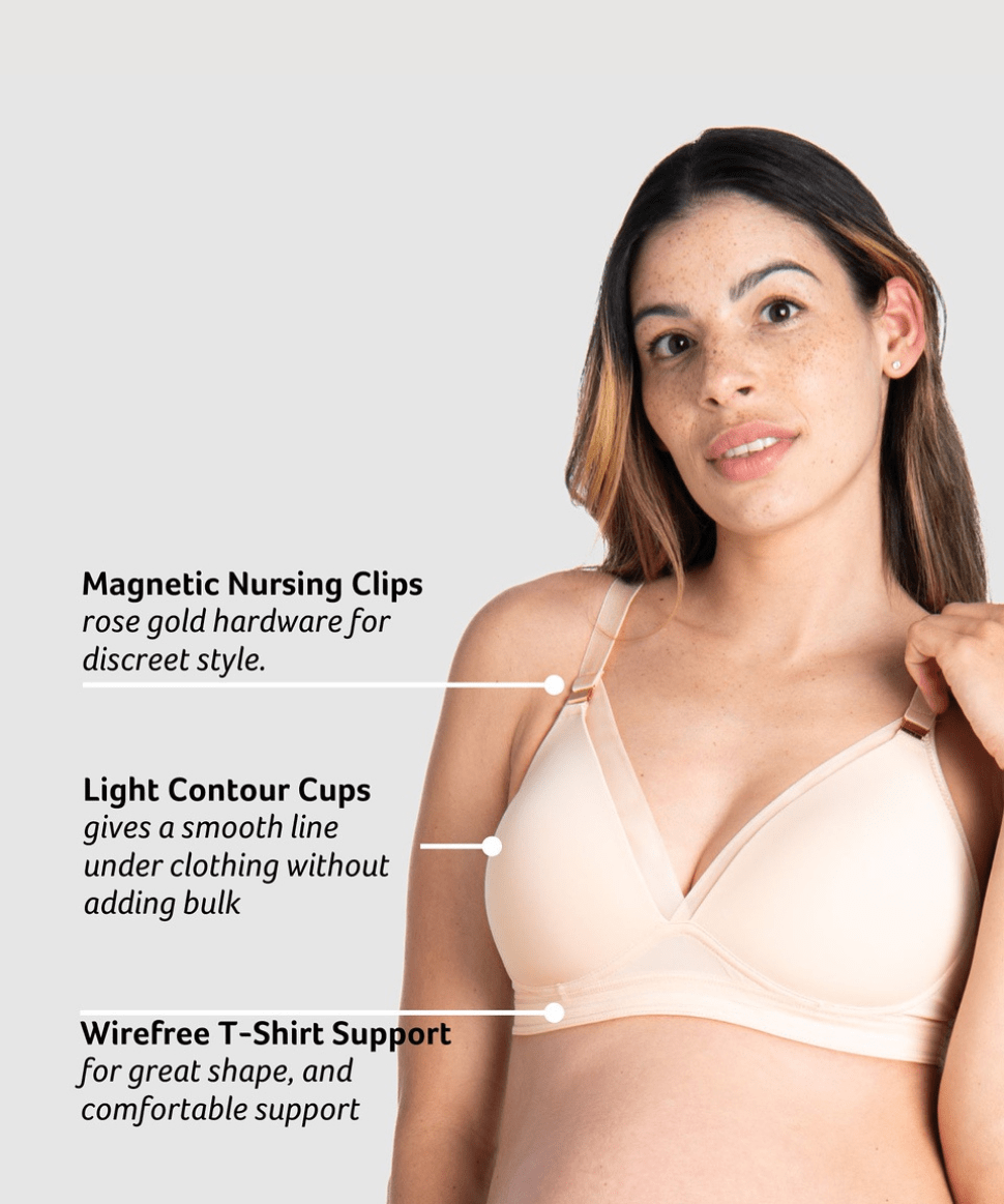 Ambition T-Shirt Contour Nursing Bra Hotmilk Maternity Lingerie Preggi Central Maternity Shop