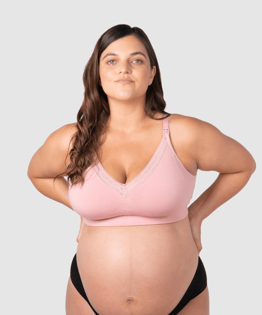 Caress FlexFit Nursing Bra (E-G) - Petal Hotmilk Maternity Lingerie Preggi Central Maternity Shop