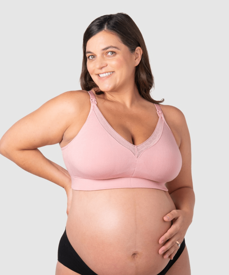 Caress FlexFit Nursing Bra (E-G) - Petal Hotmilk Maternity Lingerie Preggi Central Maternity Shop