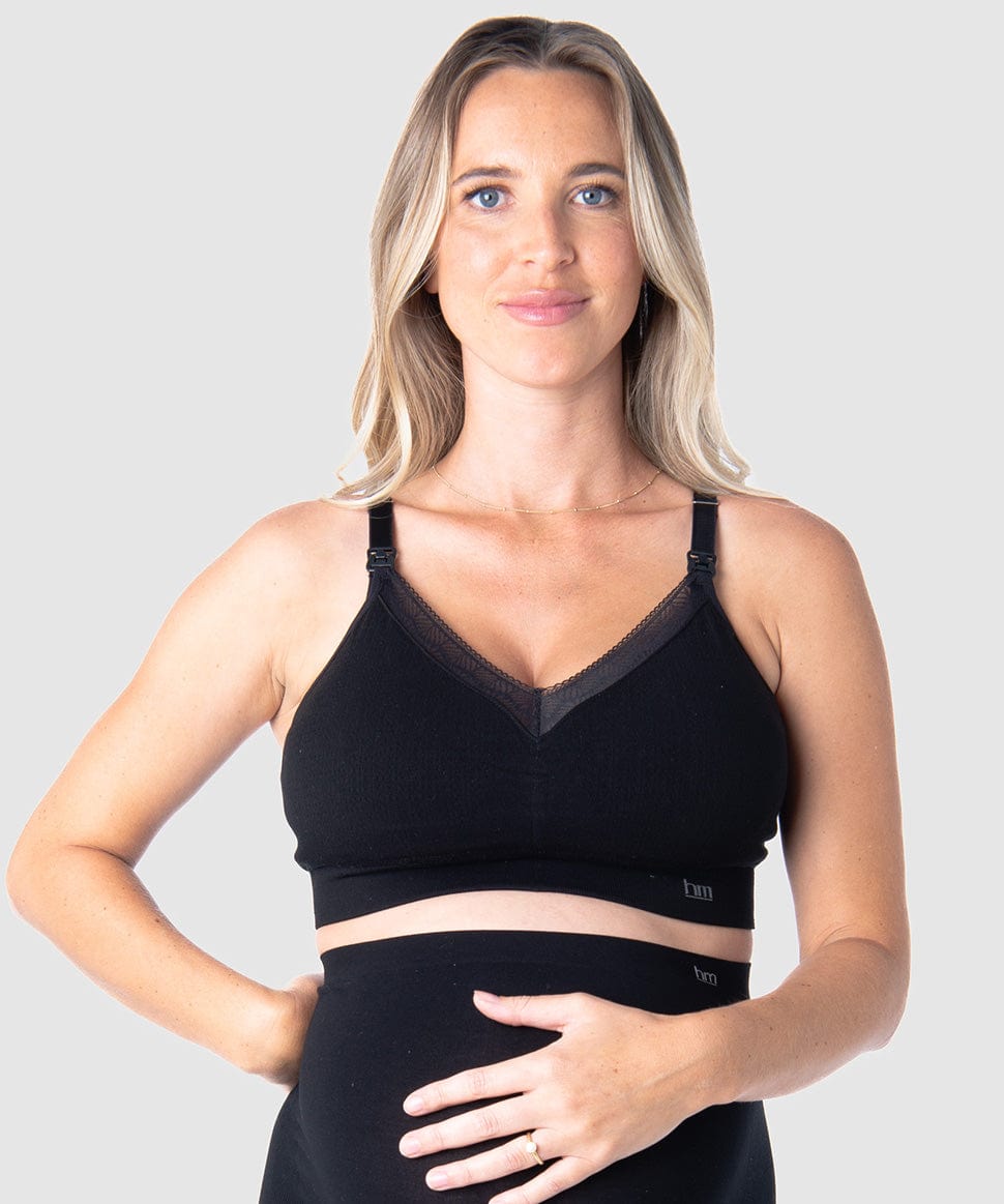 Caress Seamfree Bamboo Full Cup (E-G) Wirefree Hotmilk Maternity Lingerie Preggi Central Maternity Shop