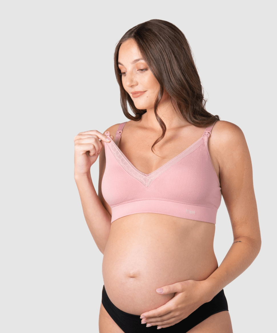 Caress Seamfree Bamboo Regular Cup (A-DD) - Petal Hotmilk Maternity Lingerie Preggi Central Maternity Shop