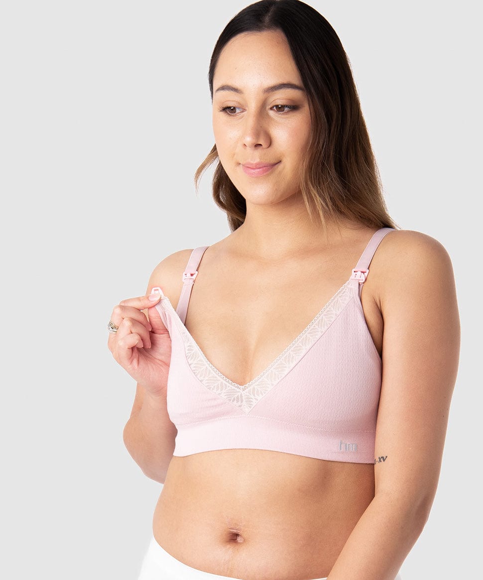 Caress Seamfree Bamboo Regular Cup Wirefree in Lotus Hotmilk Maternity Lingerie Preggi Central Maternity Shop