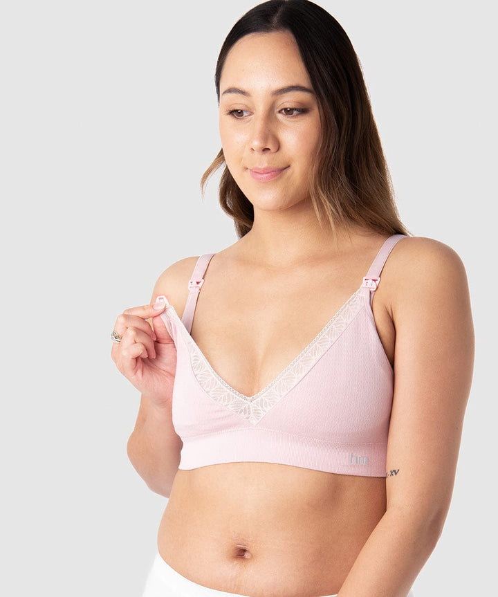 Caress Seamfree Bamboo Regular Cup Wirefree in Lotus Hotmilk Maternity Lingerie Preggi Central Maternity Shop