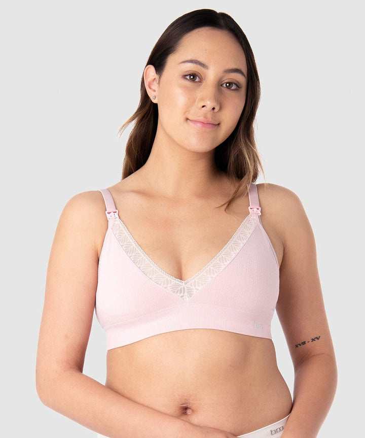 Caress Seamfree Bamboo Regular Cup Wirefree in Lotus Hotmilk Maternity Lingerie Preggi Central Maternity Shop
