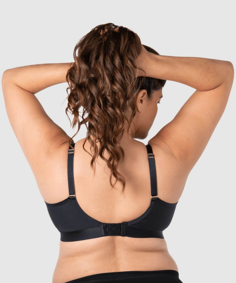 Flawless Plunge Full Cup Nursing Bra - Black Hotmilk Maternity Lingerie Preggi Central Maternity Shop