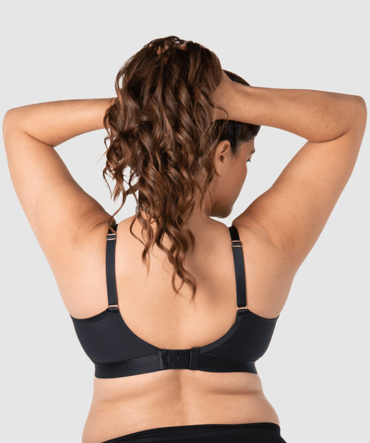 Flawless Plunge Full Cup Nursing Bra - Black Hotmilk Maternity Lingerie Preggi Central Maternity Shop