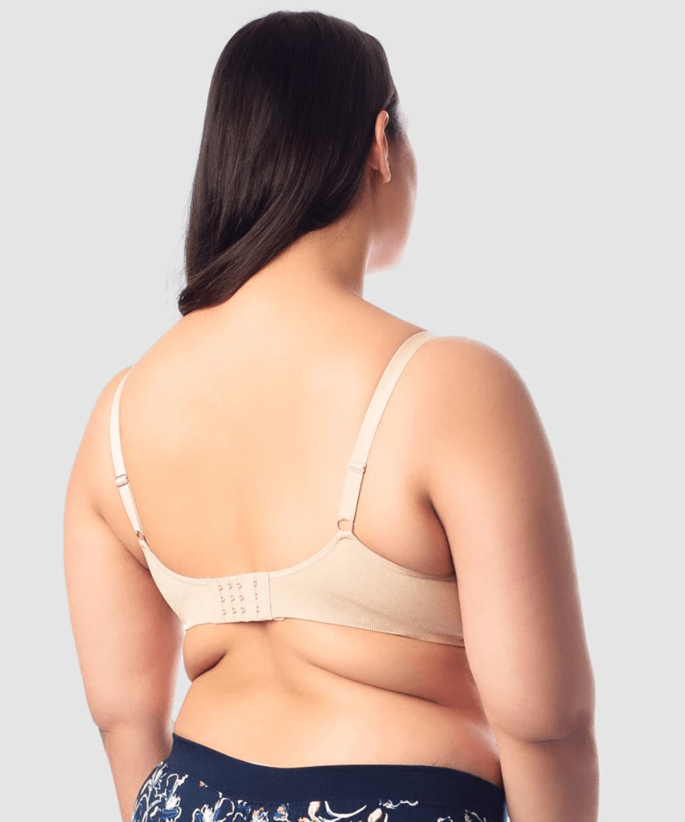 My Necessity FlexiFit Wirefree Bra - Frappe, Full Cup (E-G) Hotmilk Maternity Lingerie Preggi Central Maternity Shop