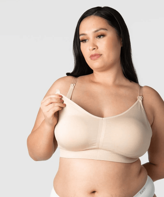 My Necessity FlexiFit Wirefree Bra - Frappe, Full Cup (E-G) Hotmilk Maternity Lingerie Preggi Central Maternity Shop