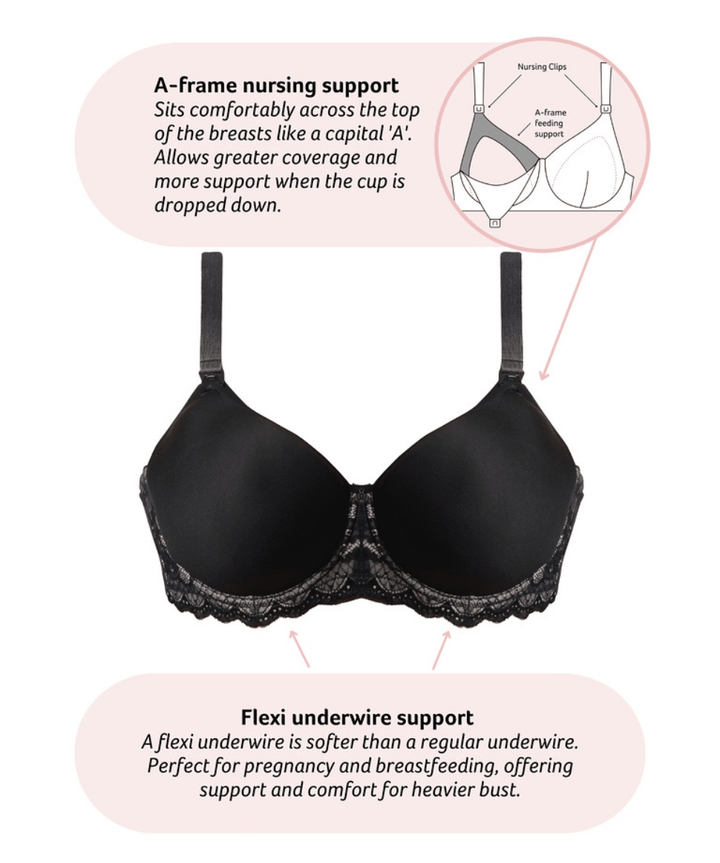 Obsession Larger Cup Nursing Bra Hotmilk Maternity Lingerie Preggi Central Maternity Shop