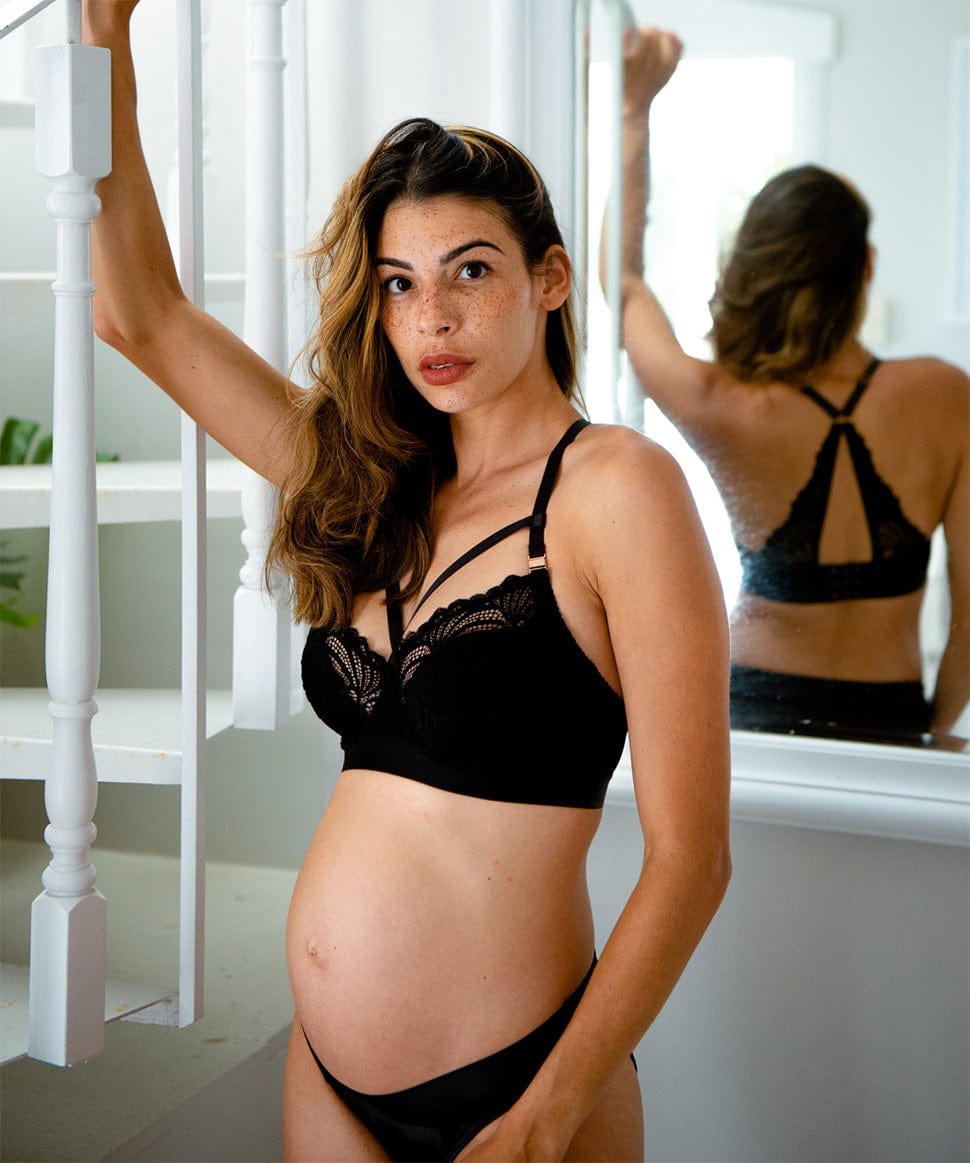 Nursing Bra + Maternity Underwear l Black l Close to the Heart – Close To  The Heart