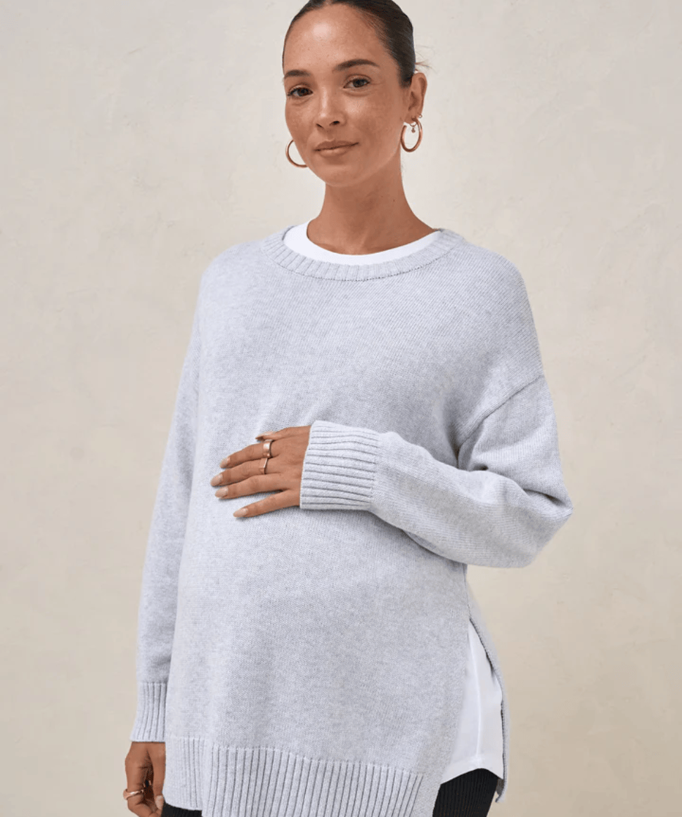 Live Light Jumper- Grey Marle Preggi Central Preggi Central Maternity Shop
