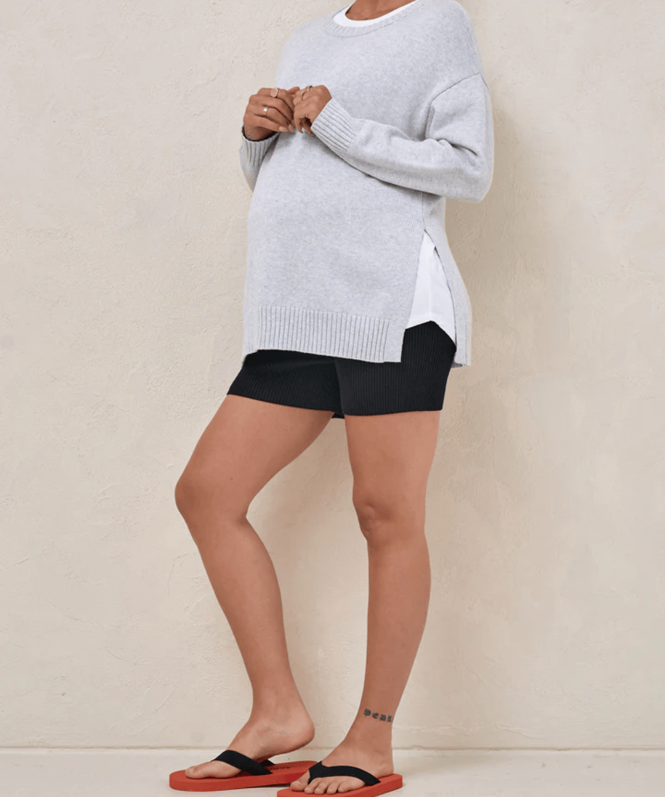 Live Light Jumper- Grey Marle Preggi Central Preggi Central Maternity Shop