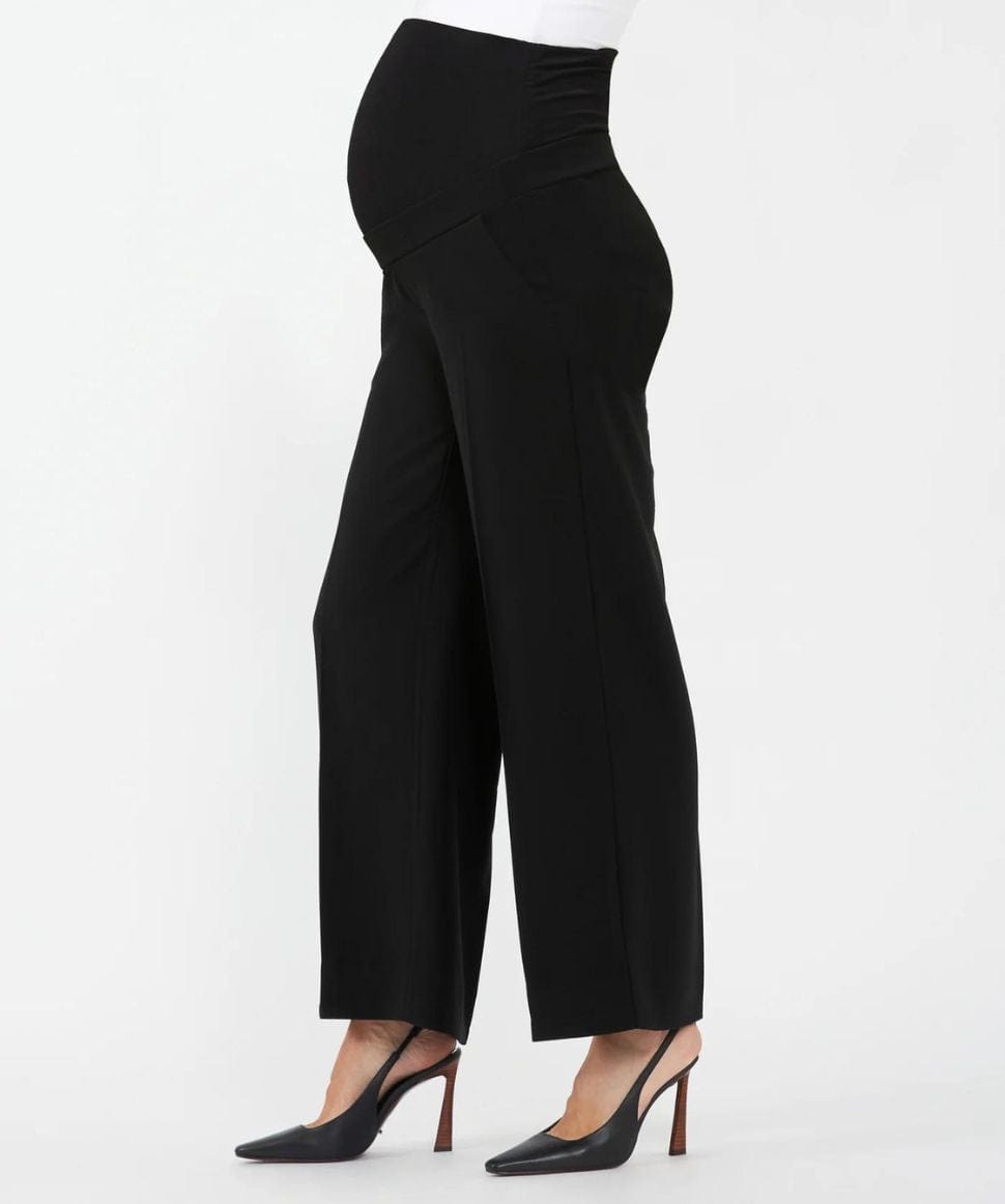 Alexa Wide Leg Pant Black Ripe Maternity Maternity Preggi Central Maternity Shop