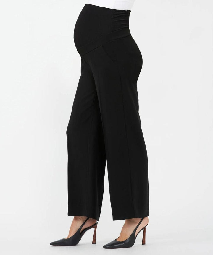 Alexa Wide Leg Pant Black Ripe Maternity Maternity Preggi Central Maternity Shop