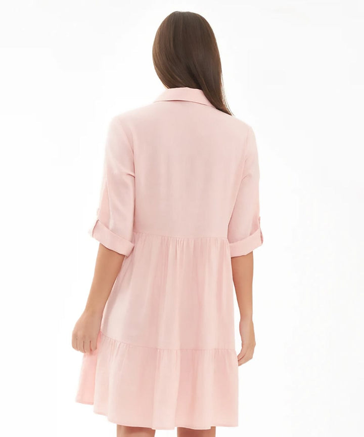 Adel Button Through Dress Ripe Maternity Maternity and Nursing Preggi Central Maternity Shop
