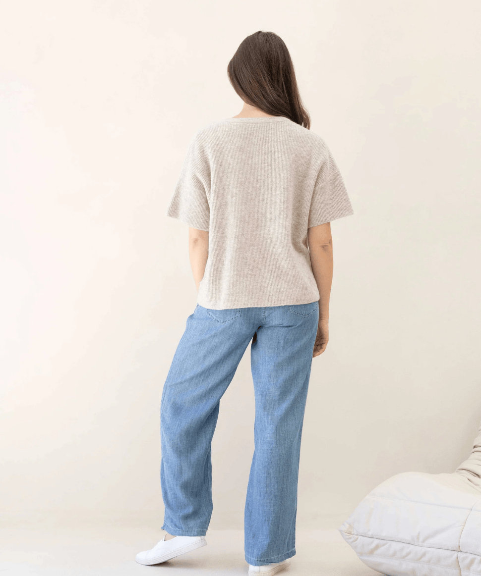 Adele Button Knitted Maternity Sweater- Apricot Angel Maternity Maternity and Nursing Preggi Central Maternity Shop