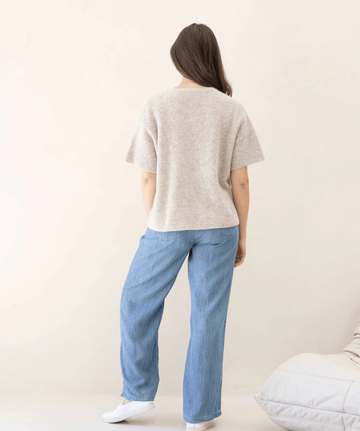 Adele Button Knitted Maternity Sweater- Apricot Angel Maternity Maternity and Nursing Preggi Central Maternity Shop
