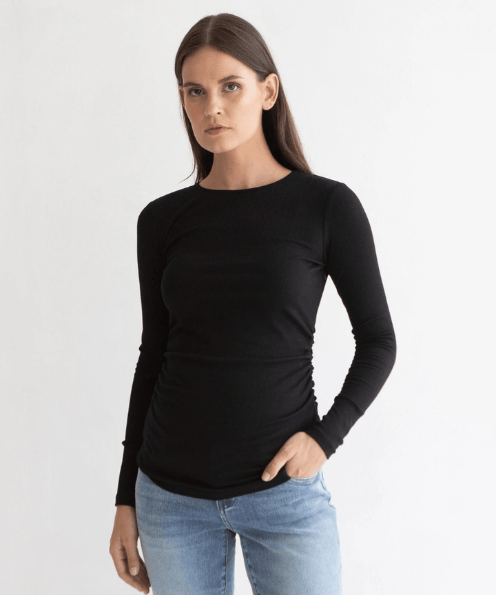 Bamboo Rib Feeding Top Soon Maternity Maternity and Nursing Preggi Central Maternity Shop
