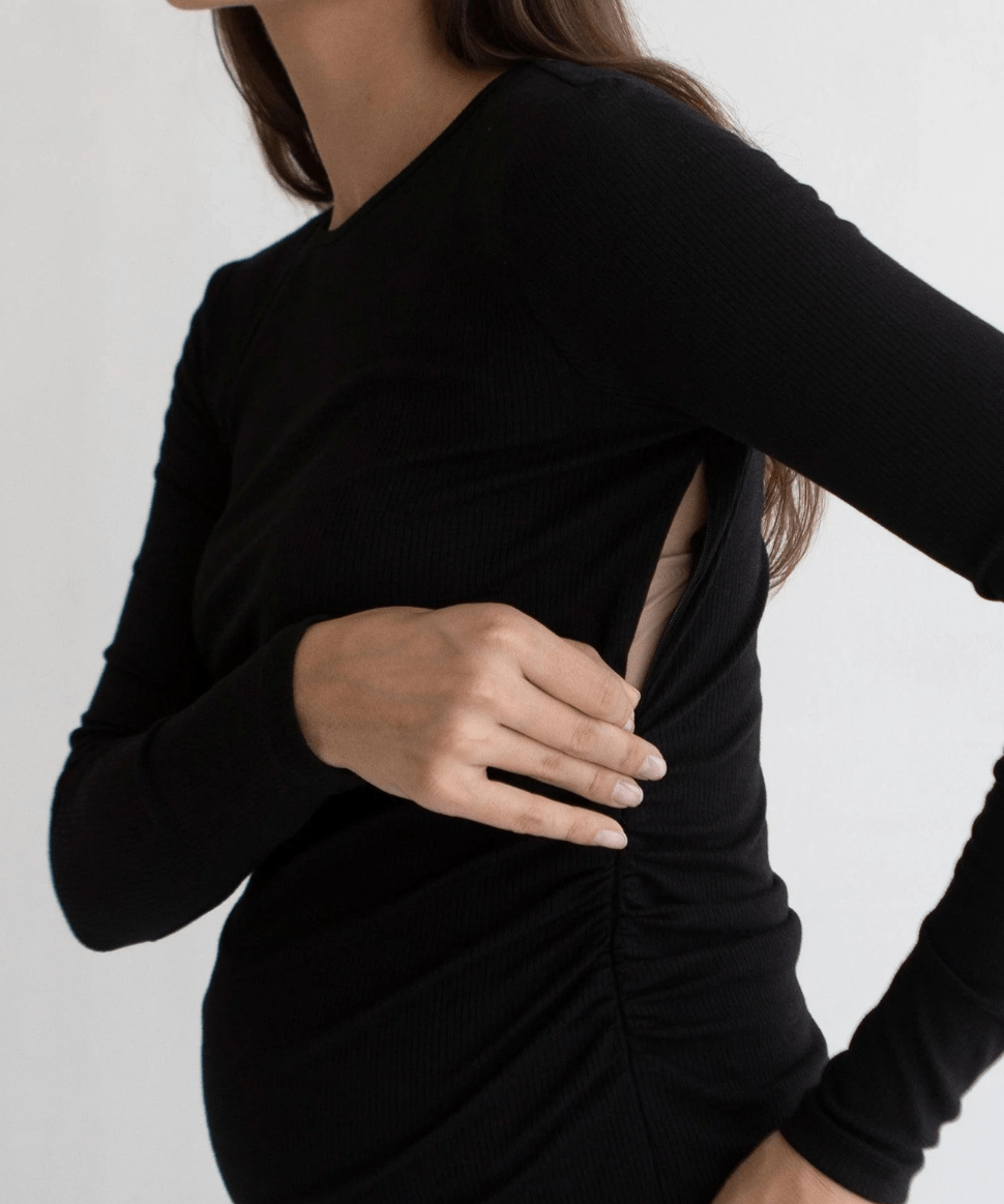 Bamboo Rib Feeding Top Soon Maternity Maternity and Nursing Preggi Central Maternity Shop
