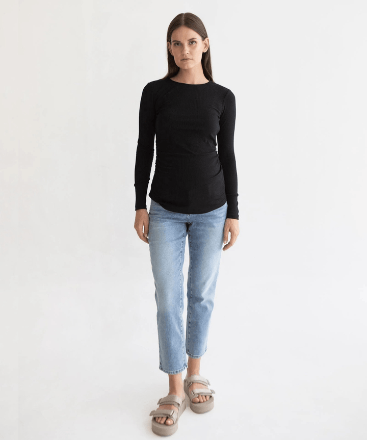 Bamboo Rib Feeding Top Soon Maternity Maternity and Nursing Preggi Central Maternity Shop