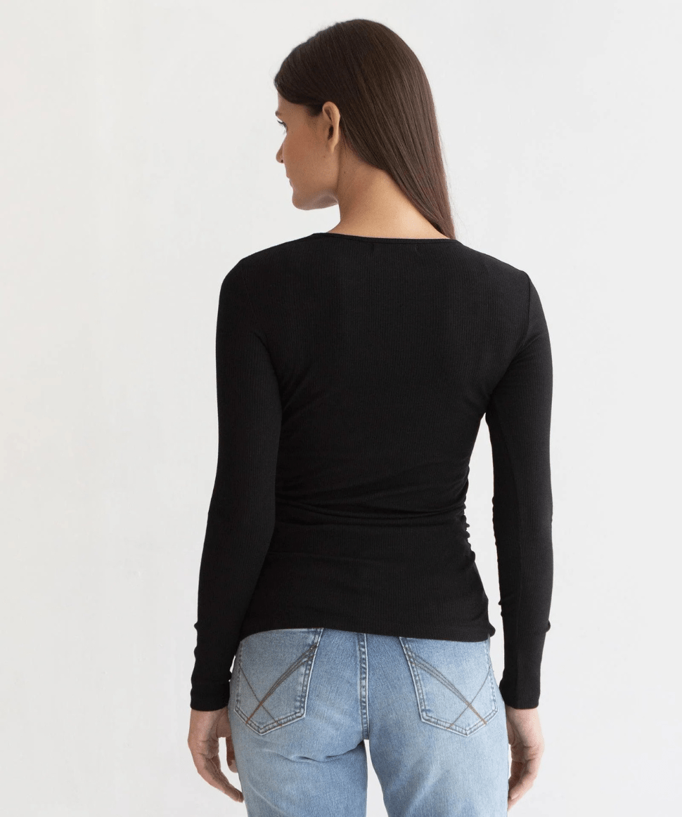 Bamboo Rib Feeding Top Soon Maternity Maternity and Nursing Preggi Central Maternity Shop