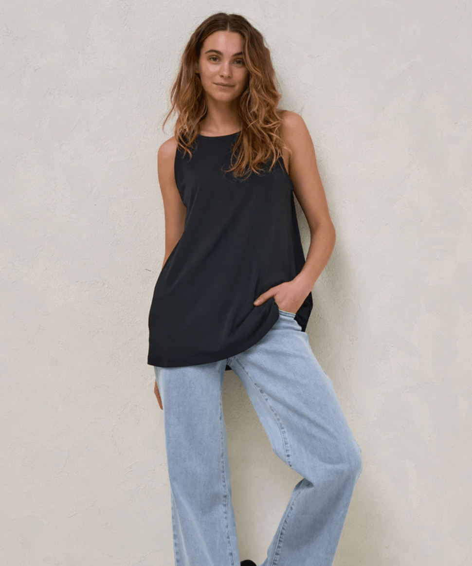 Calibration Nursing Tank - Black BAE the label Maternity and Nursing Preggi Central Maternity Shop