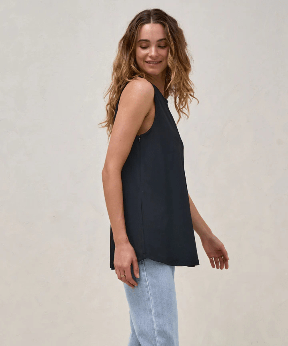 Calibration Nursing Tank - Black BAE the label Maternity and Nursing Preggi Central Maternity Shop