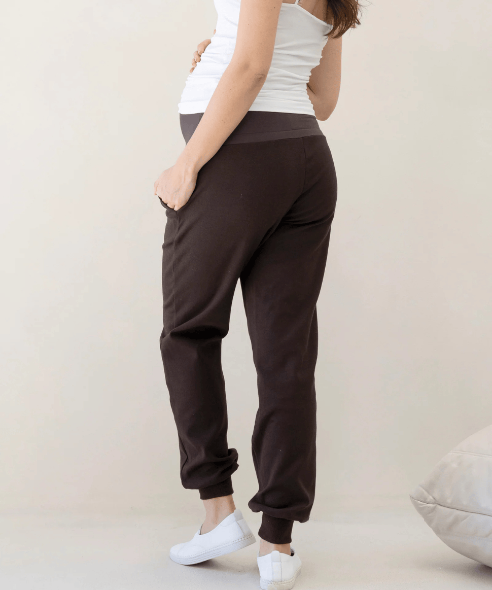 Calla Maternity Tracksuit in Cocoa Angel Maternity Maternity and Nursing Preggi Central Maternity Shop